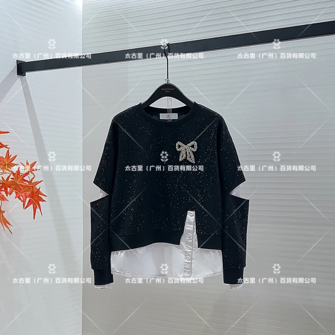 【Linda】编码【16】时尚潮流设计师个性百搭休闲假两件卫衣JC-A1927