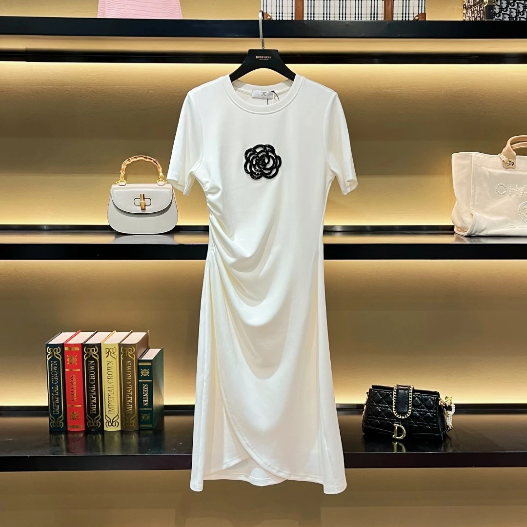 【Linda】编码【67】高级感茶花连衣裙气质优雅风显瘦连衣裙