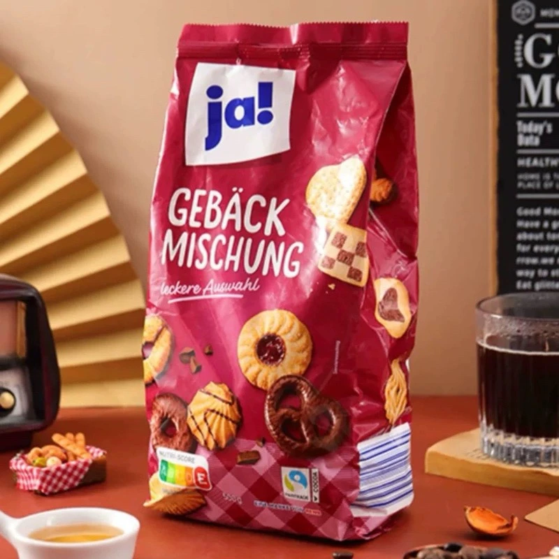 德国进口Ja什锦巧克力曲奇饼干酥脆办公室休闲年货零食500g