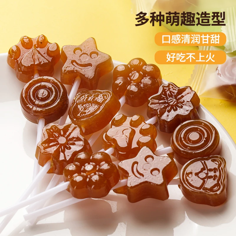 秋梨膏棒棒糖无添加盐小孩吃的健康零食工艺梨膏糖零食童年味道