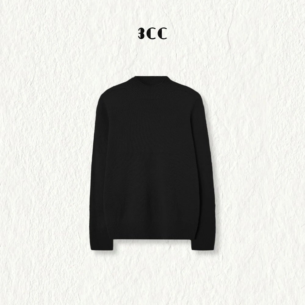 3CC【每日必穿】设计感舒适软糯套头打底针织衫秋冬新款针织衫8721
