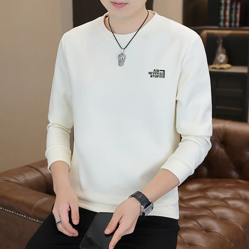 8712英文秋新款爆款男款卫衣男轻奢高级品质男装2025潮牌