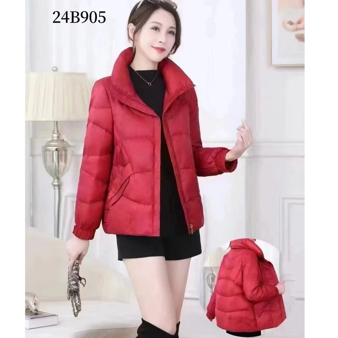 细闪闪立领时尚羽蓉棉服女2024年冬季新款洋气百搭星空沙棉衣棉袄