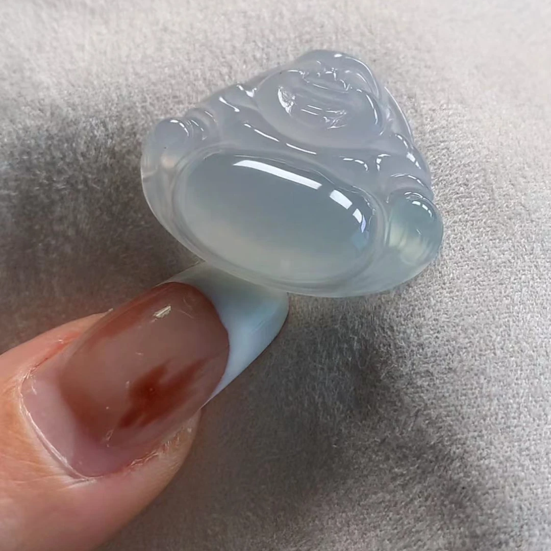 天然缅甸A货翡翠佛公