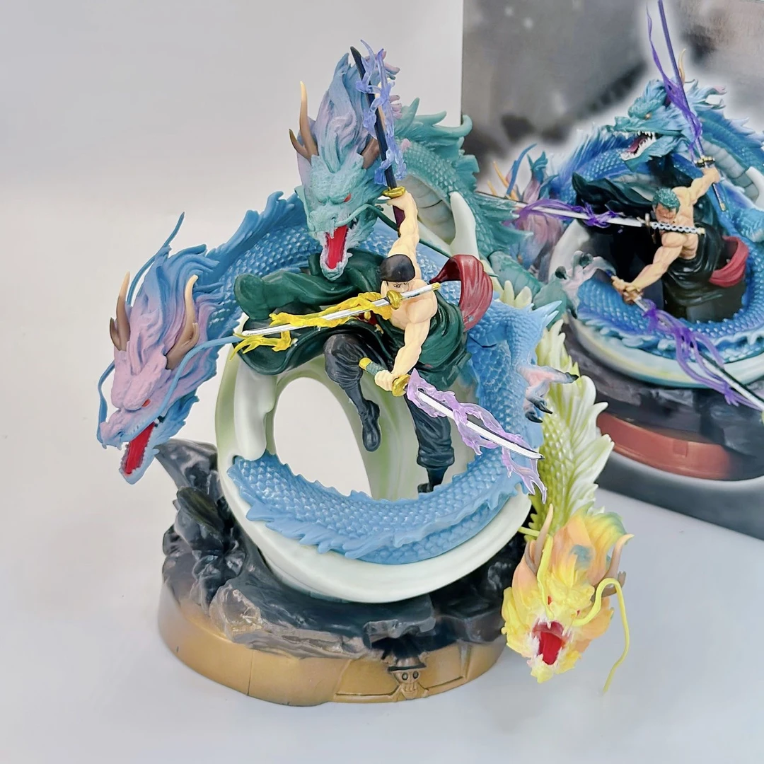 海贼王GK黑珍珠三龙索隆罗罗洛亚索隆超巨大龙卷风模型雕像摆件