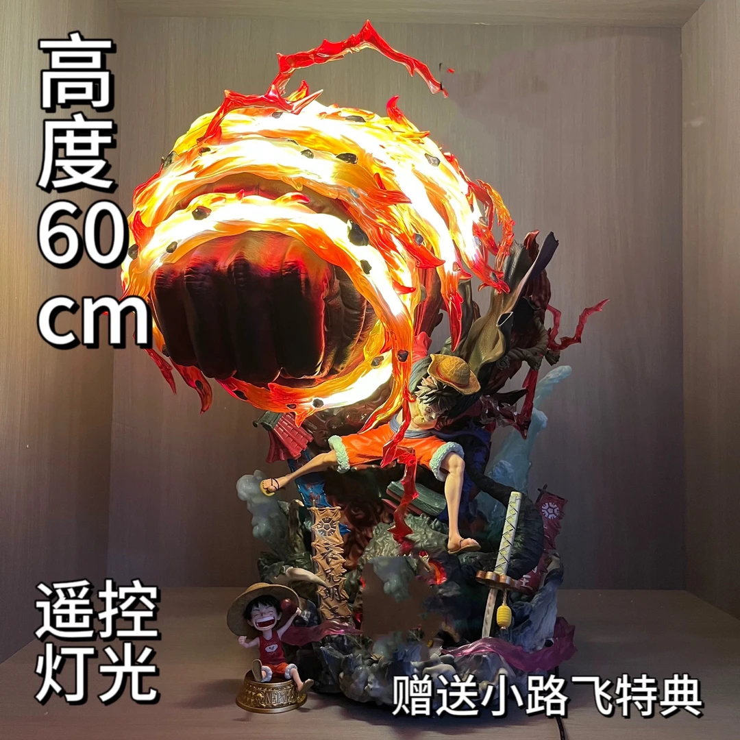 海贼王手办业火路飞送特典模玩漫奇业火路飞祖国版摆件手办礼物