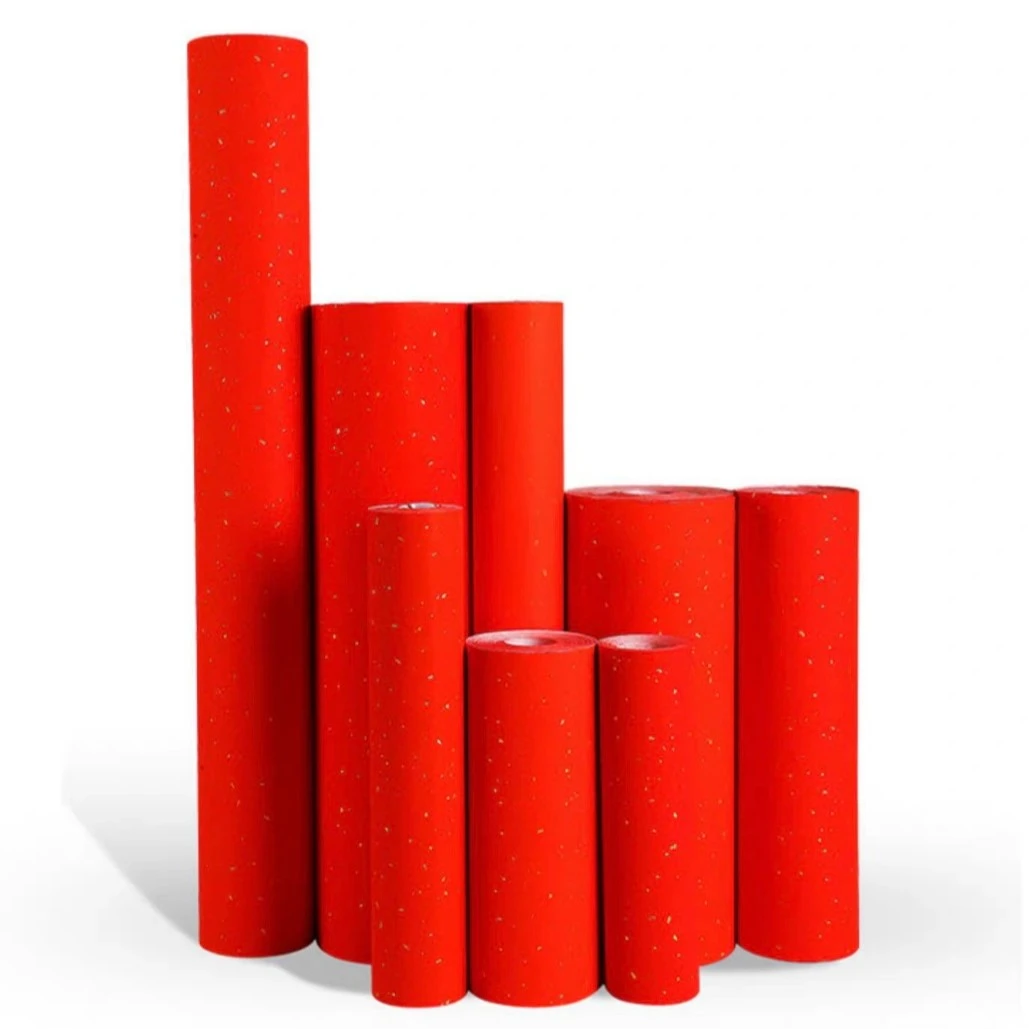 万年红加厚便宜洒金素面长卷对联纸春联批发红纸万年红对联纸红色