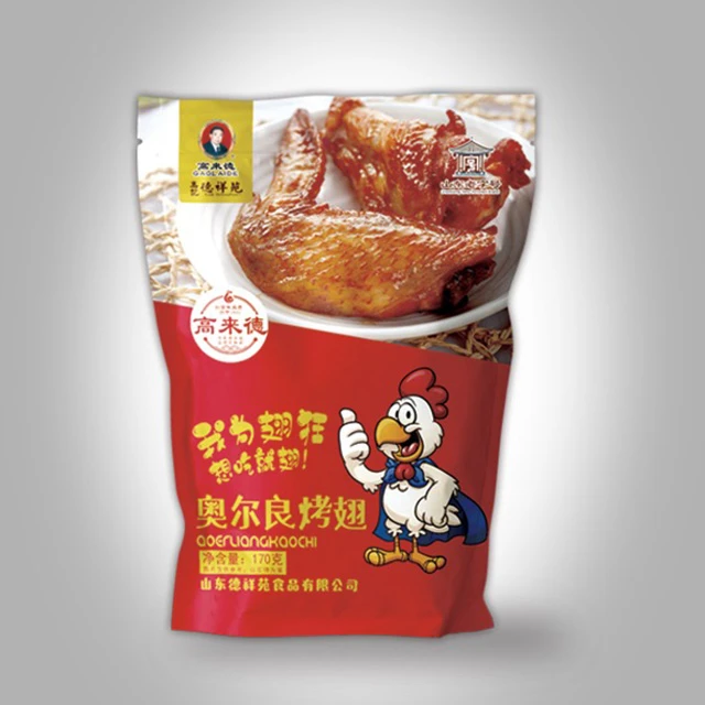 高来德 170g奥尔良烤翅 4袋 儿童  蛋白质  开袋即食 储存食用