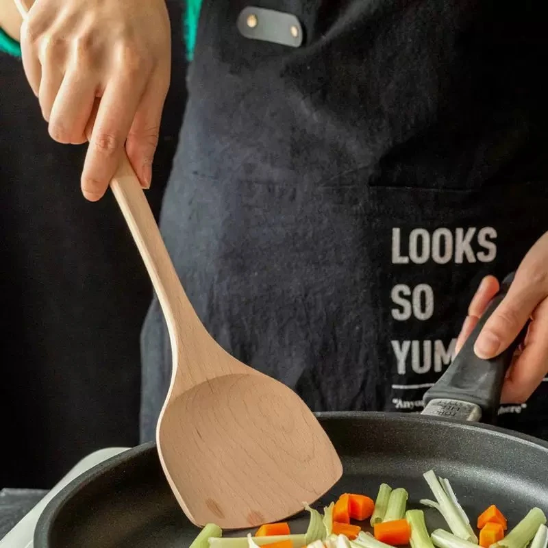 锅铲炒菜铲榉木实木无漆无蜡CJ-04