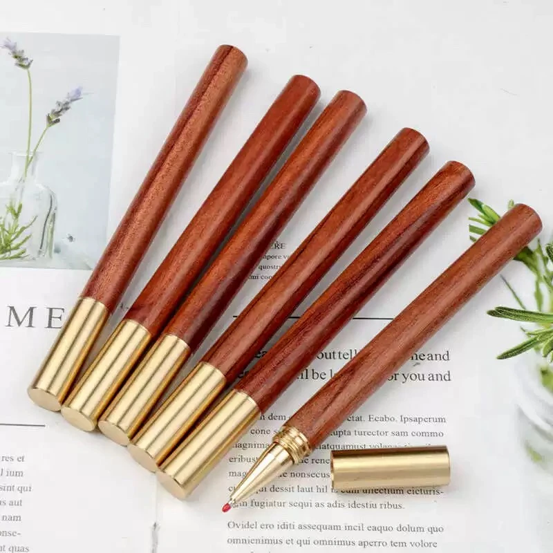 【单支】花梨木酸枝签字笔黄铜签名笔礼品商务办公中性笔BSZTB-02