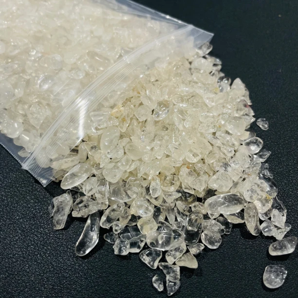 壹加｜白水晶碎石约400克多样性发货