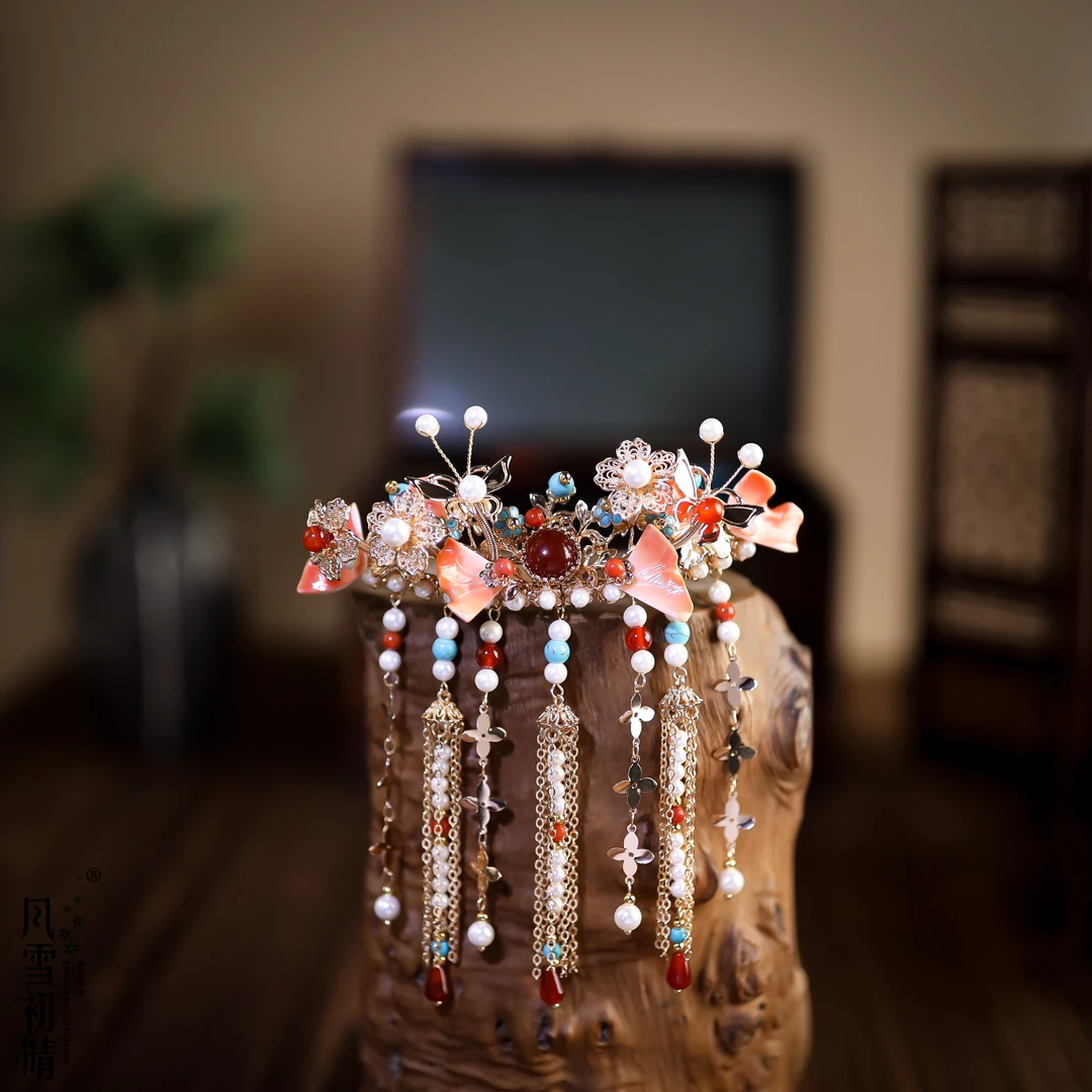 风雪初晴玄妙舞发钗发簪儿童手工古风古典中国风超仙复古秋季上新