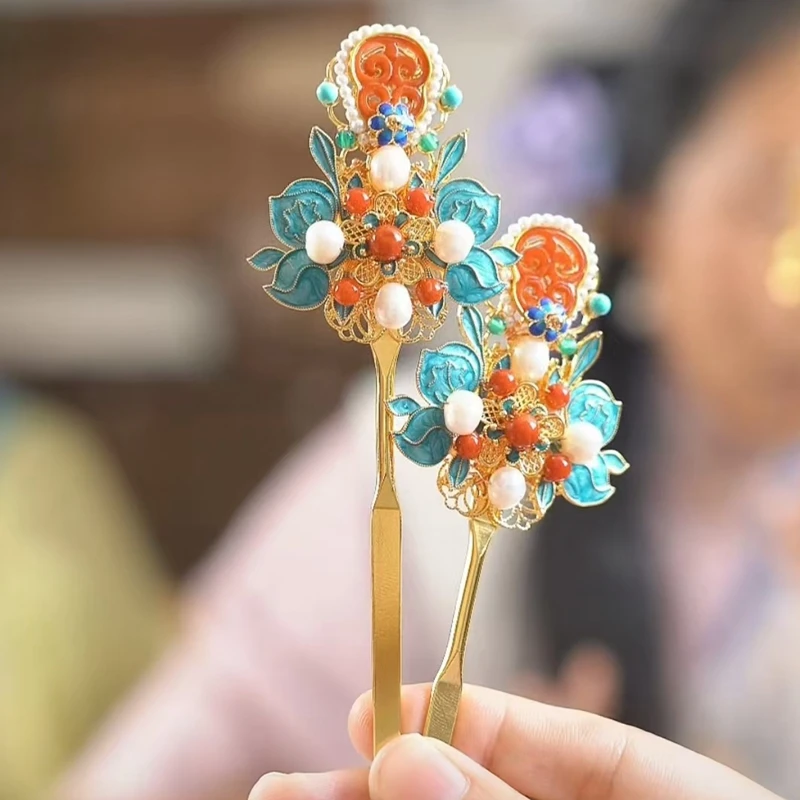 风雪初晴宁兮发簪汉服手工百搭古风简约日常超仙