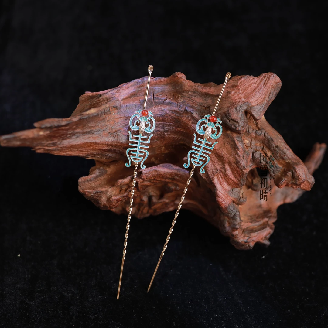 风雪初晴千初发簪手工气质时尚百搭复古古风素款简约民族风国潮
