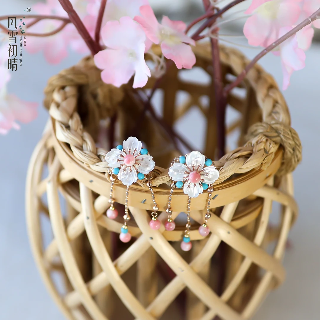 风雪初晴回笑发扣发簪手工气质时尚百搭汉服古风简约