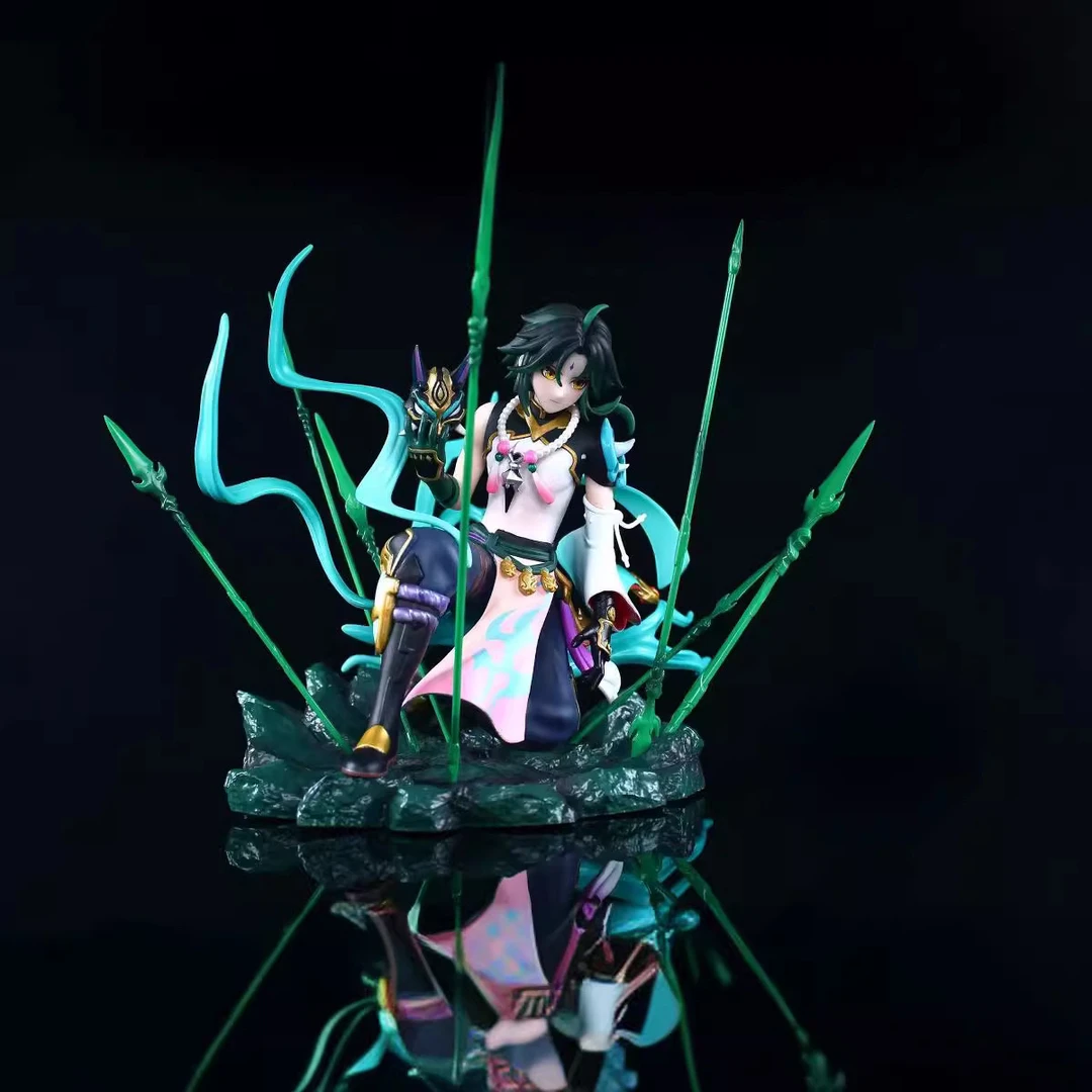游戏周边原神 护发夜叉 魈 跪姿 潮玩手办模型公仔桌面摆件礼物