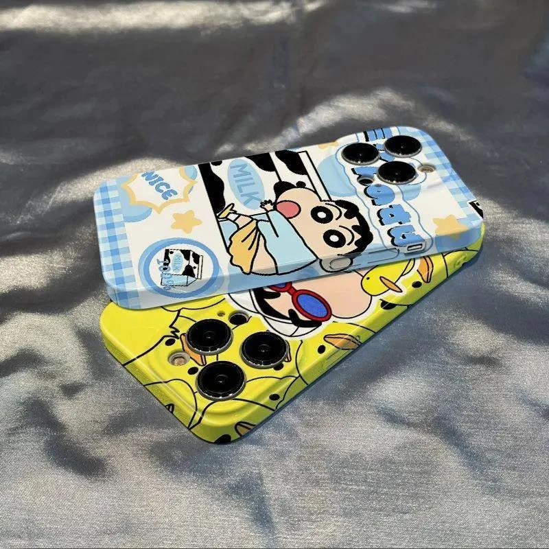 潮牌情侣牛奶小新适用华为vivo小米苹果oppo荣耀一加手机菲林硬壳