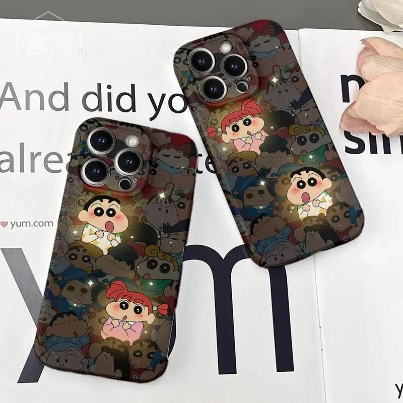 情侣小新望妮妮适用华为vivo小米苹果15oppo荣耀一加手机菲林硬壳