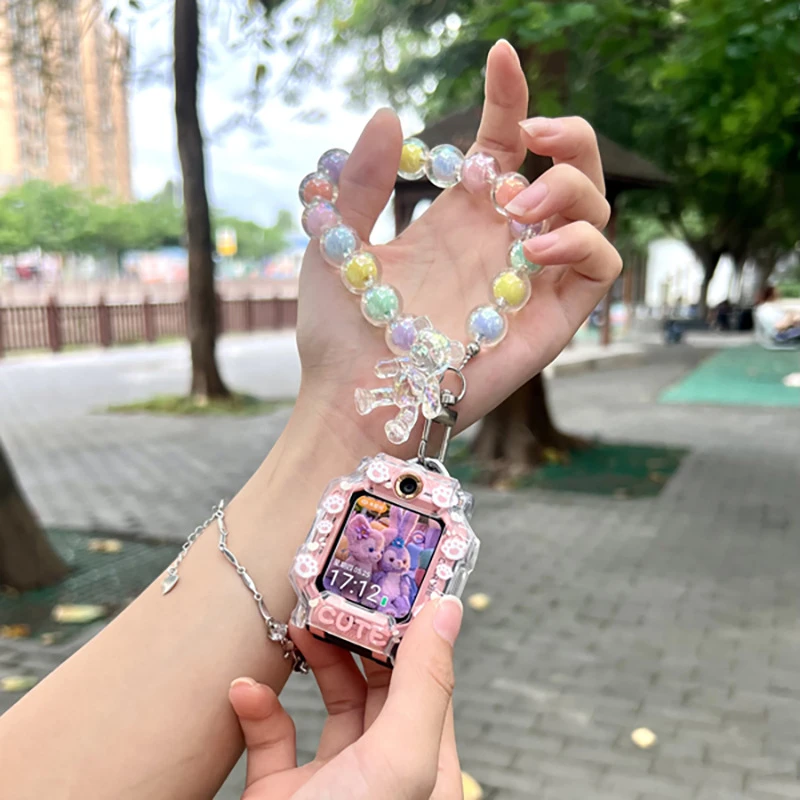 适用小天才电话手表表带z9/z8/z7/z6巅峰版运动Z1Z2Z5串珠手链式