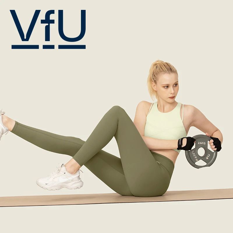 VFU【双11限量】加厚裸感瑜伽裤女高腰强包裹撸铁运动裤普拉提25032