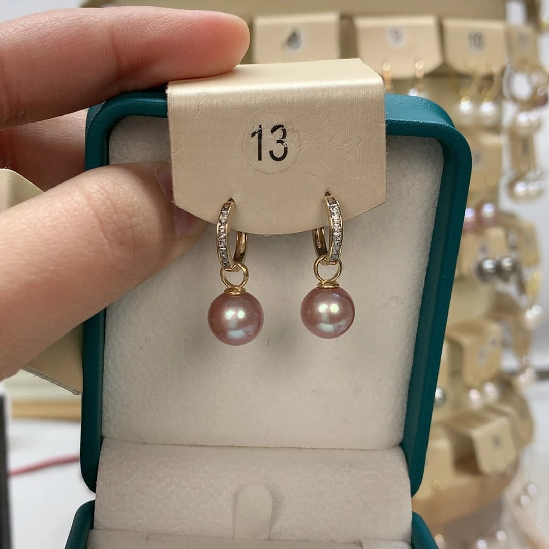 【闪购商品】淡水珍珠耳饰未镶嵌10