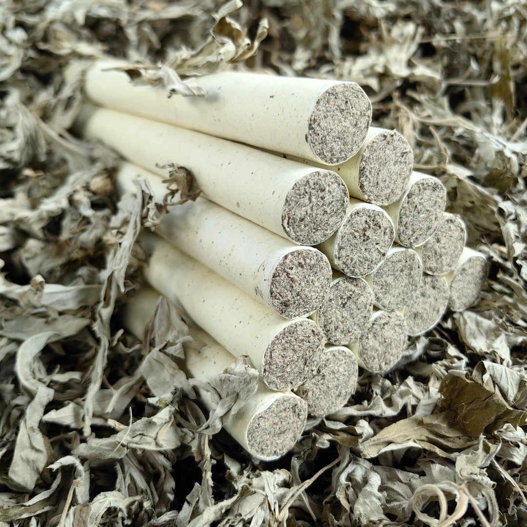 祥燕艾草艾灸1.8石磨手工三年陈纯艾叶艾绒熏香艾条正宗天然纤维