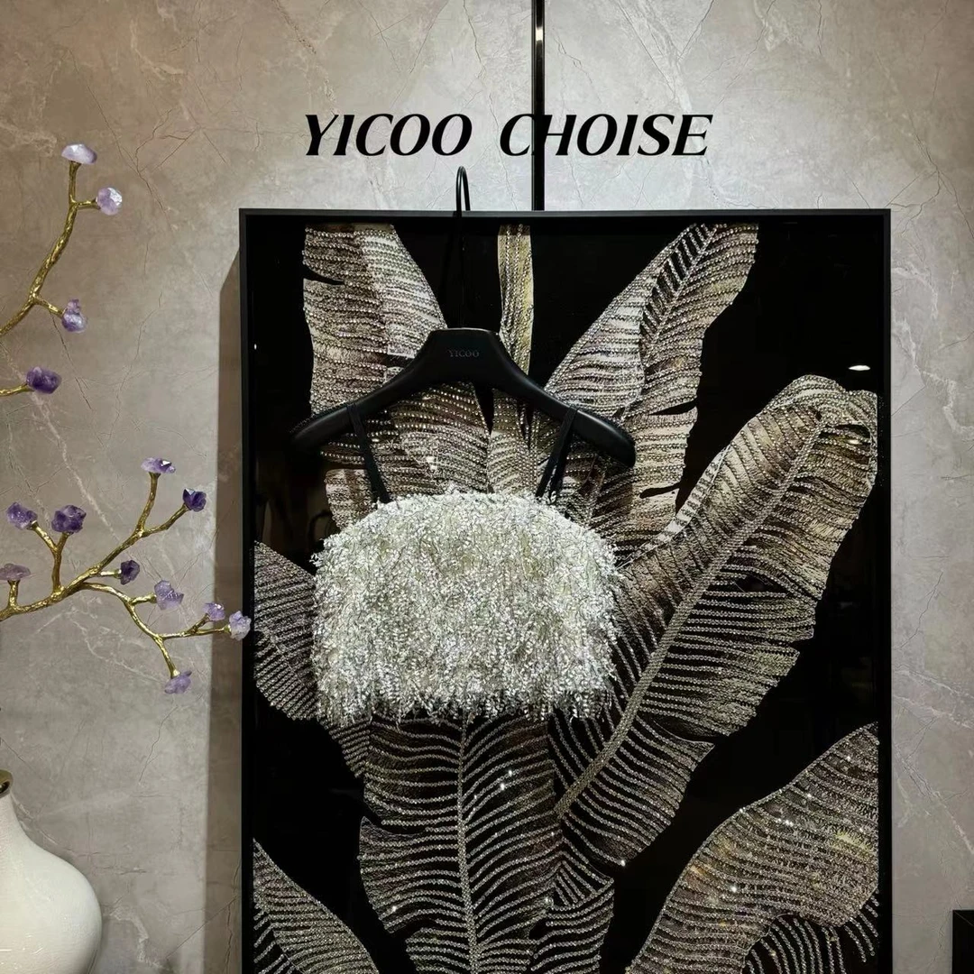 （嘉年华）YICOO【墨菲定律】  小众设计师流苏打揽吊带YC246299气质