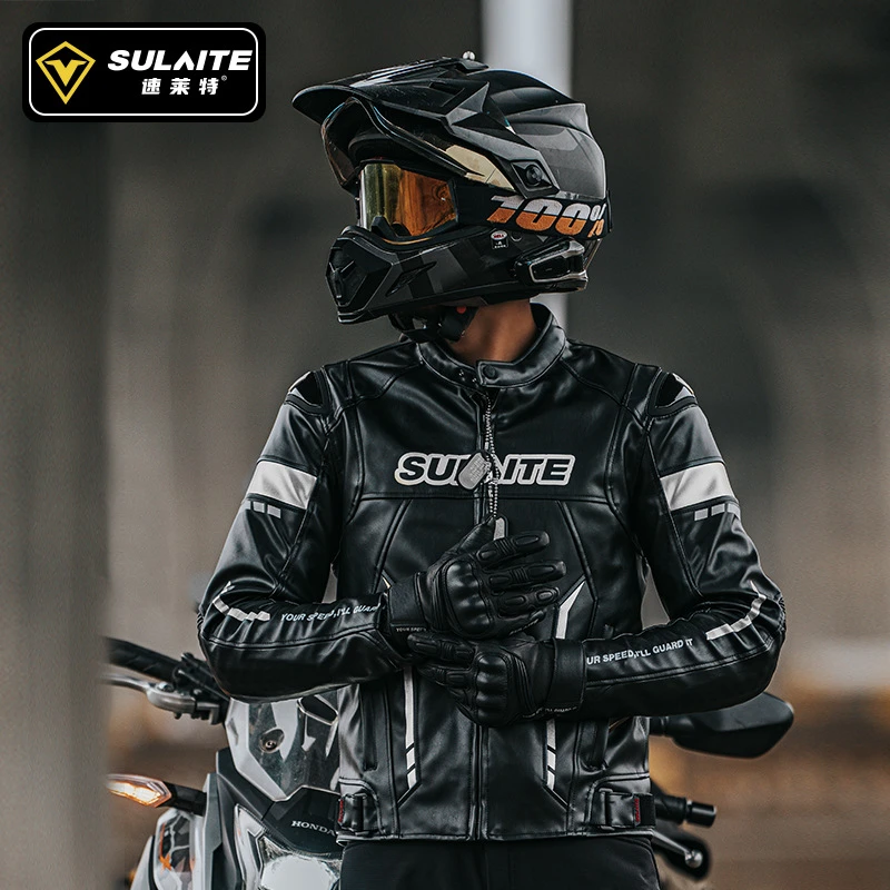 摩托车骑行皮衣可拆卸内胆四季夹克防寒保暖防摔防风机车赛车服