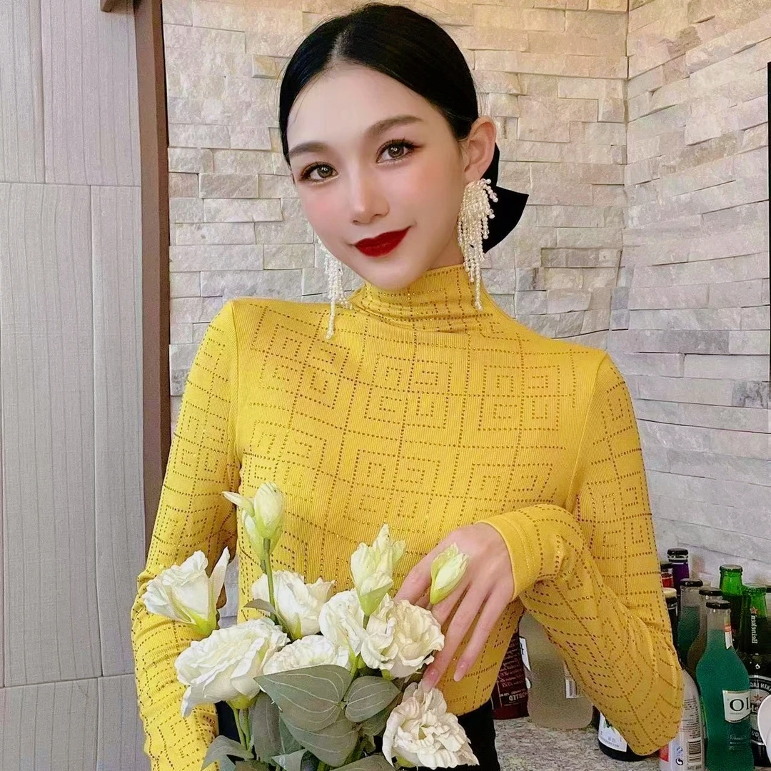 2023时尚新款欧货重工装新款磨绒设计感袖长袖上衣808