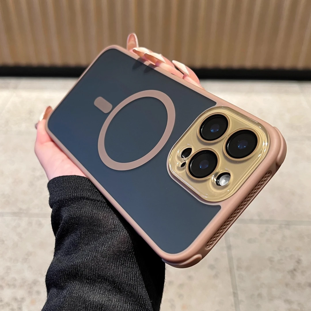 适用于苹果16pro散热边框磨砂肤感高级感手机壳iPhone15防摔壳