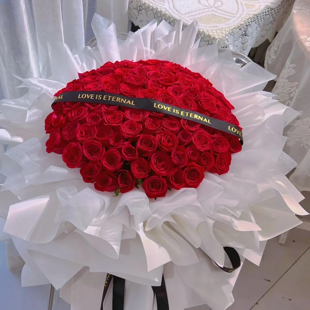 七夕全国配送红玫瑰鲜花花束送老婆女朋友闺蜜生日纪念日求婚订婚