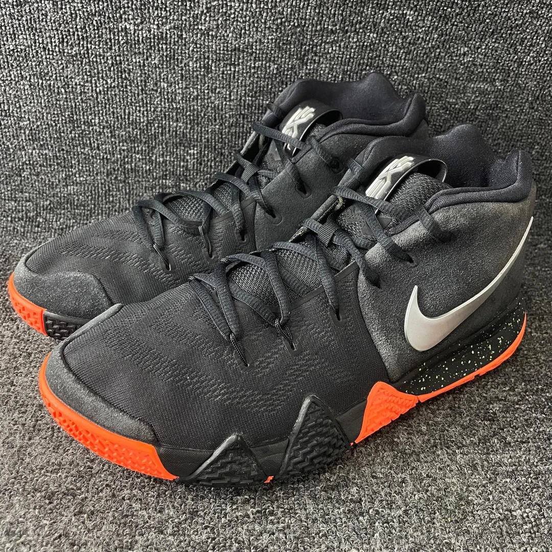 44.5码 欧文4泼墨黑橙 公价6638 篮球鞋编号5892