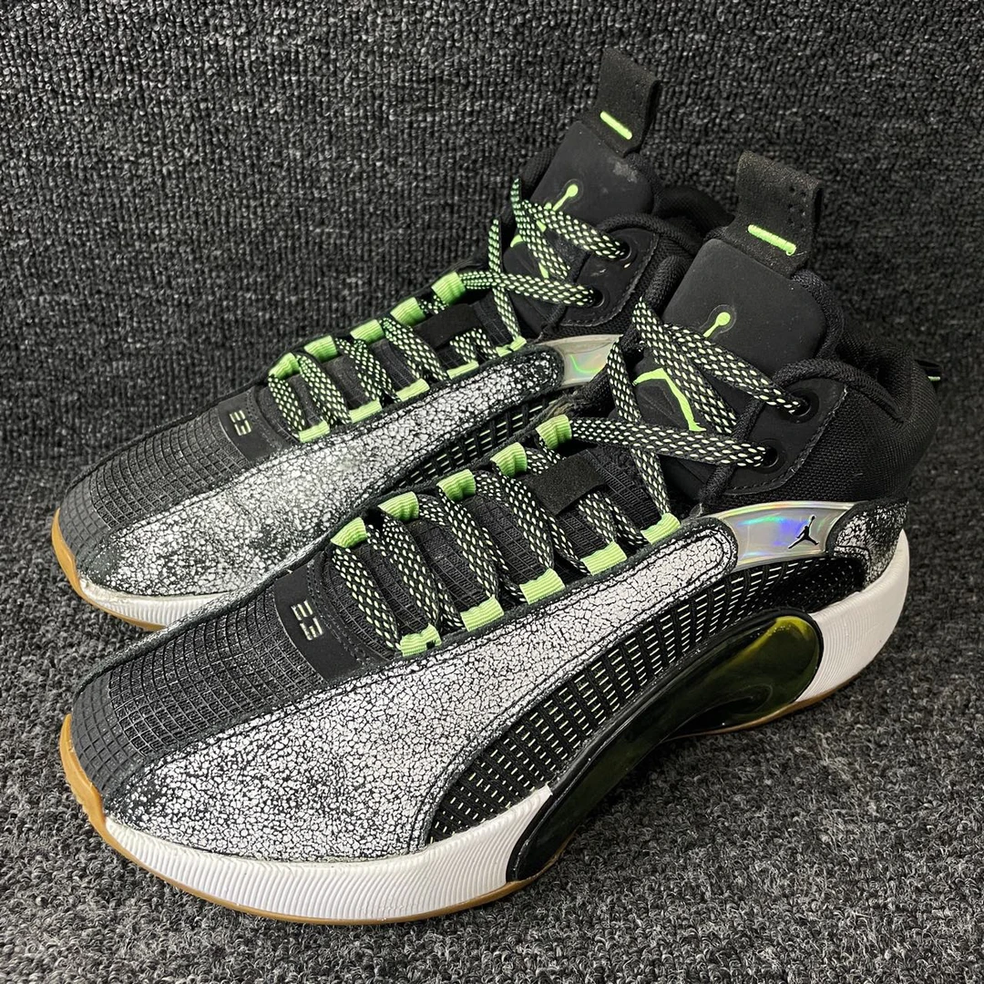 90新 AIR JORDAN 40码aj35黑银 二手不退换 篮球鞋编号5493