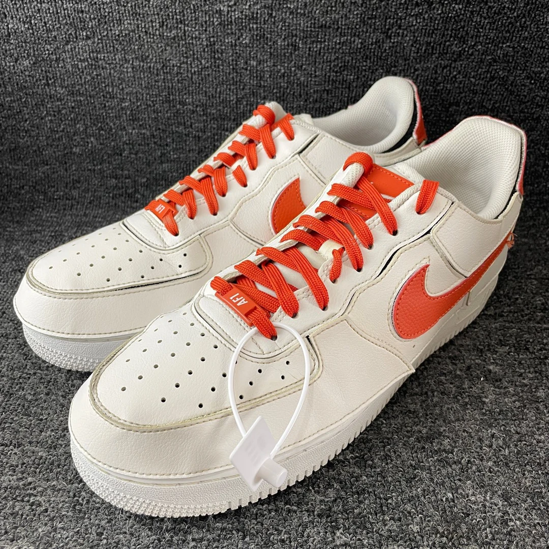 45码 AF1魔术贴白橙 公价1009 篮球鞋编号4989