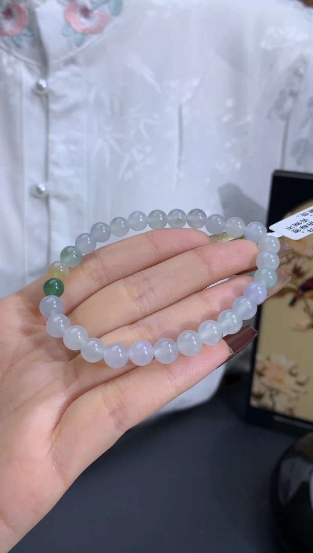 【闪购商品】翡翠手链未镶嵌卡6.2-6.9mm