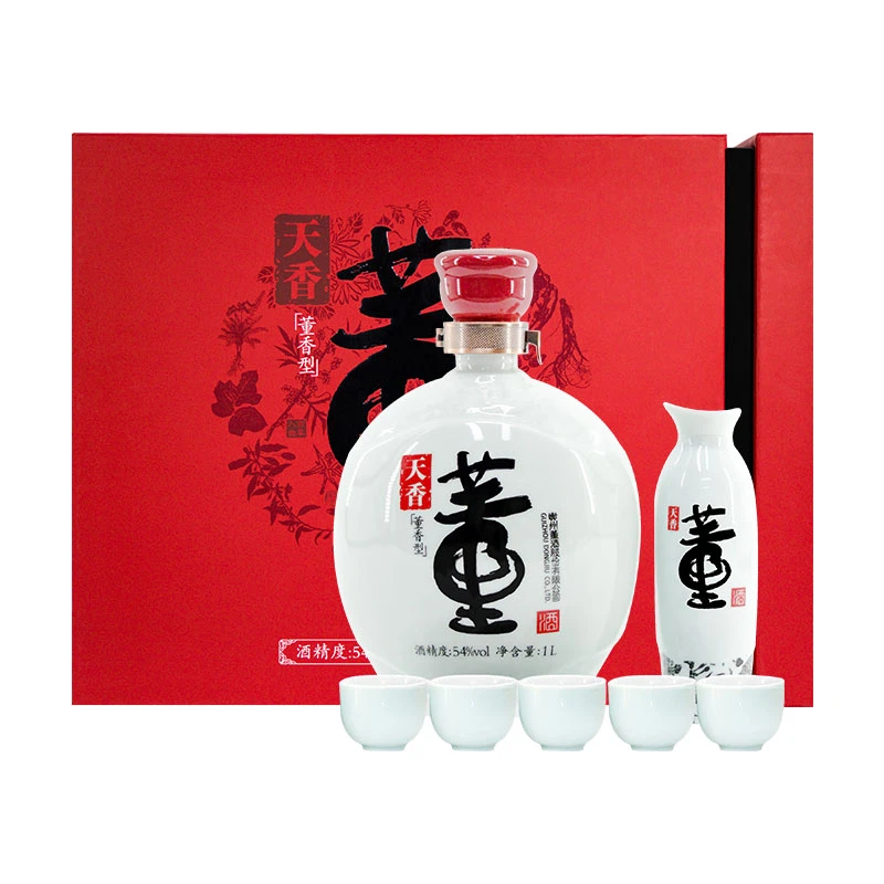 董酒天香礼盒 董香型白酒【ZBzs】54度1L