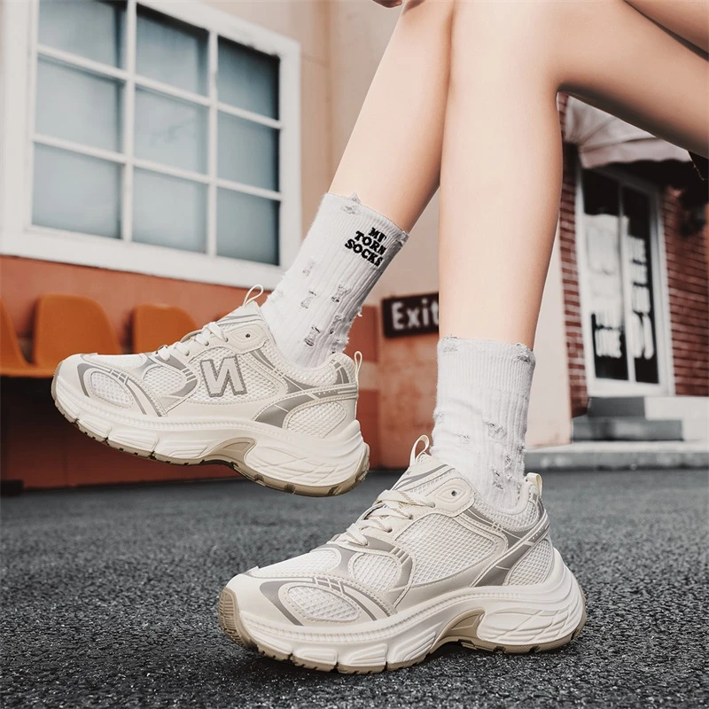 【新百伦正品】春夏新款老爹鞋女鞋潮流百搭时尚透气厚底N字鞋5800