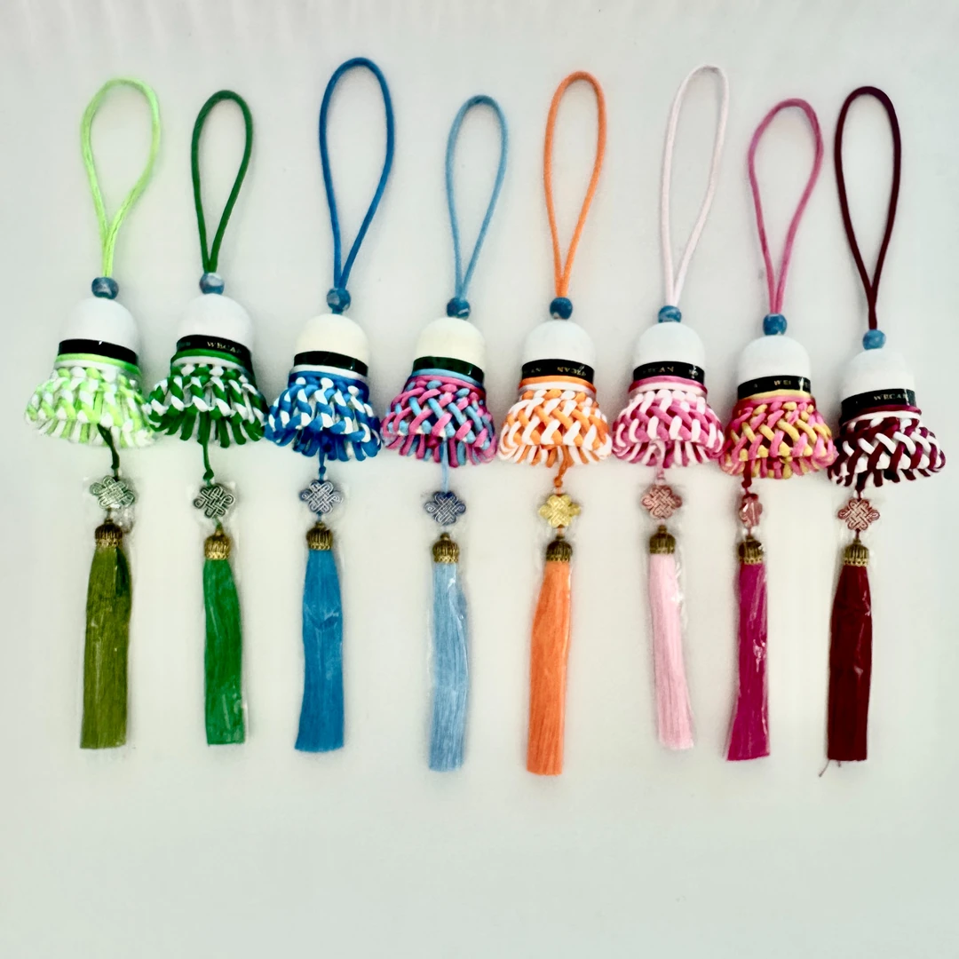 羽毛球手工编织中国结挂件球包小挂饰钥匙扣 体育比赛奖品小礼品