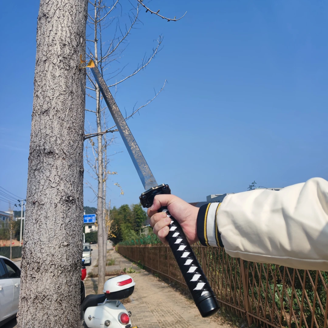 【修罗】唐横刀 高锰钢 一体锻造手工锻打 龙泉市宝刀宝剑 未开刃