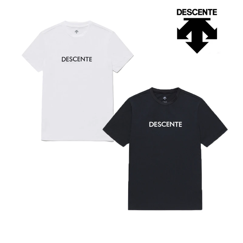 DESCENTE/迪桑特短袖运动圆领速干短袖小logo T恤男女同款韩版