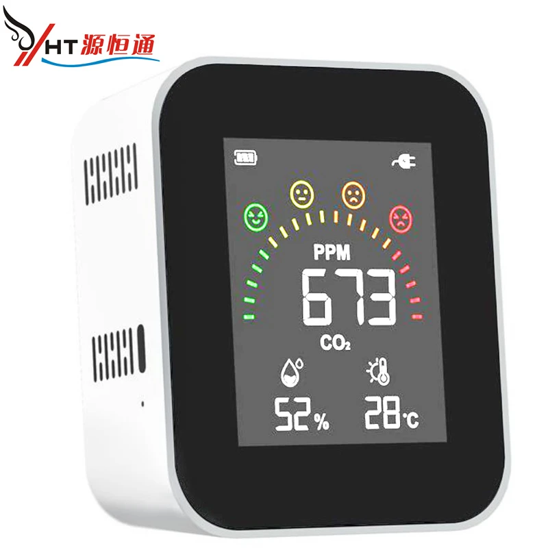 YHT/源恒通二氧化碳浓度检测仪家用温湿度空气质量监测仪表YHT42