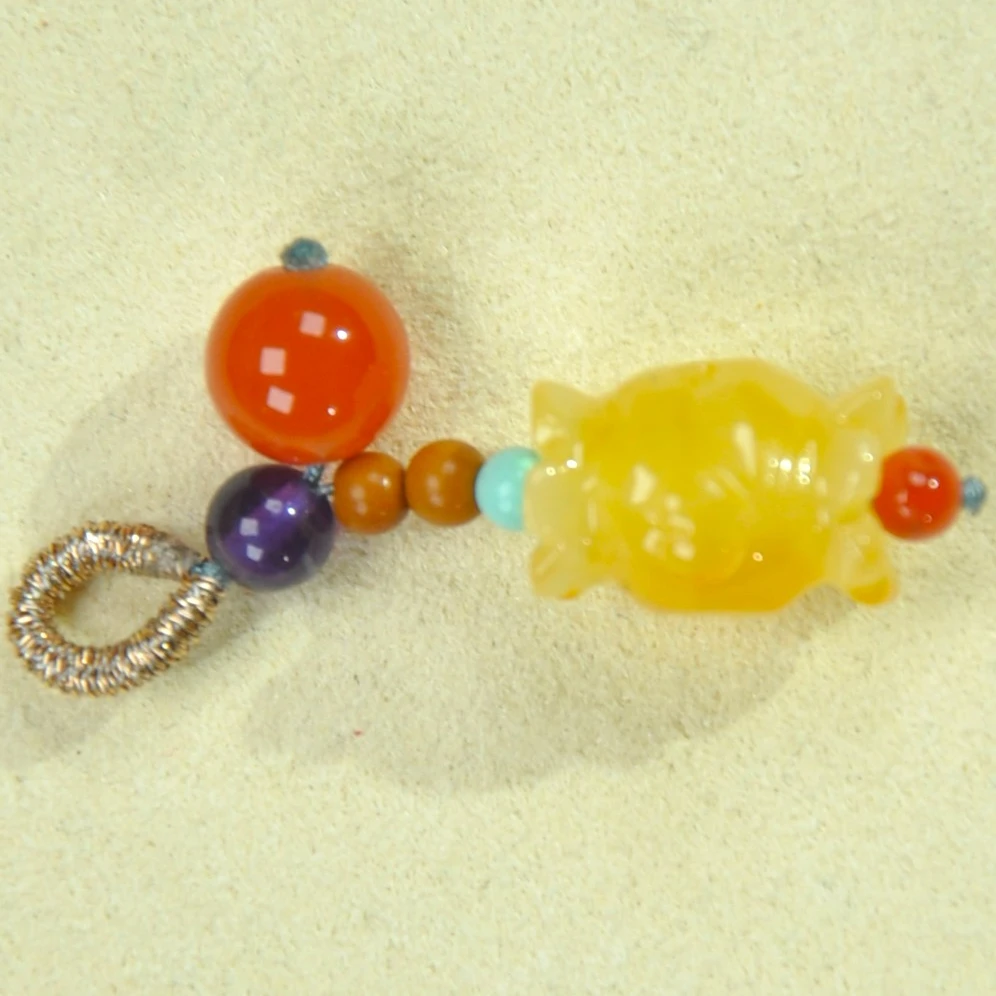 天然蜜蜡珠宝糖果提溜装饰饰品多样性发货一个diy加工定制