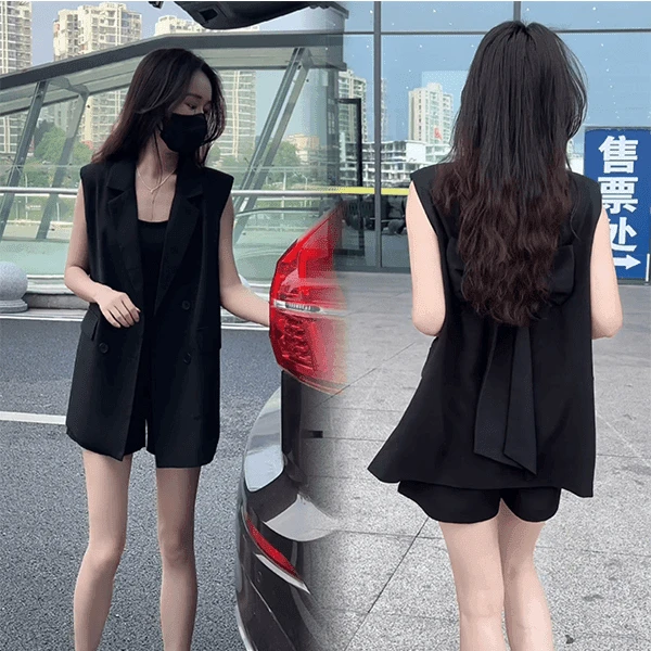 【有运费险】时尚套装女2025新款时髦洋气女神范气质西装短裤两件套