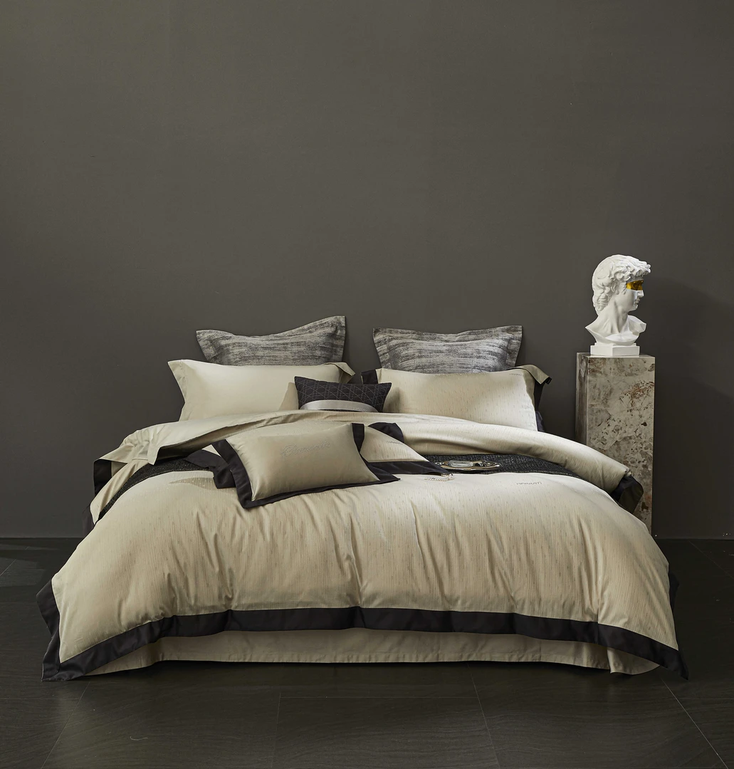 GMR-【罗曼ROM】100（50s*2）秋冬款厚织埃及棉色织提花轻奢高端套件