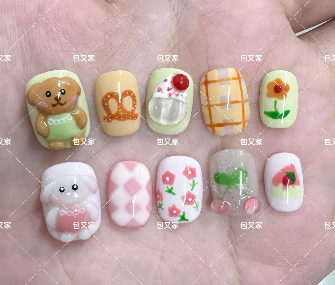 小狗立正 纯手工穿戴甲