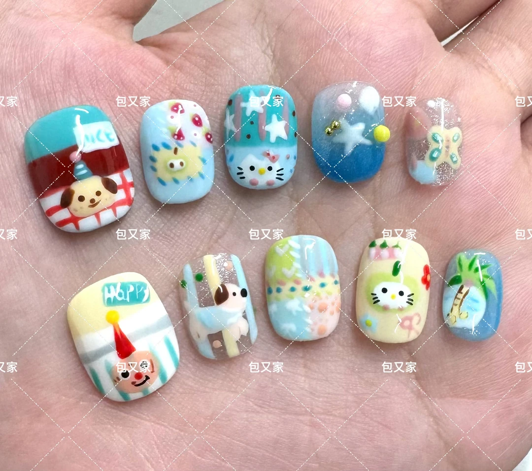 清凉小狗 纯手工穿戴甲