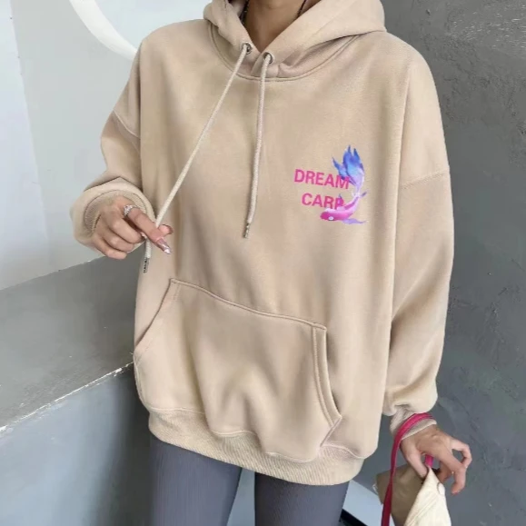 A20057 秋季炫彩印花圆领套头卫衣  DY