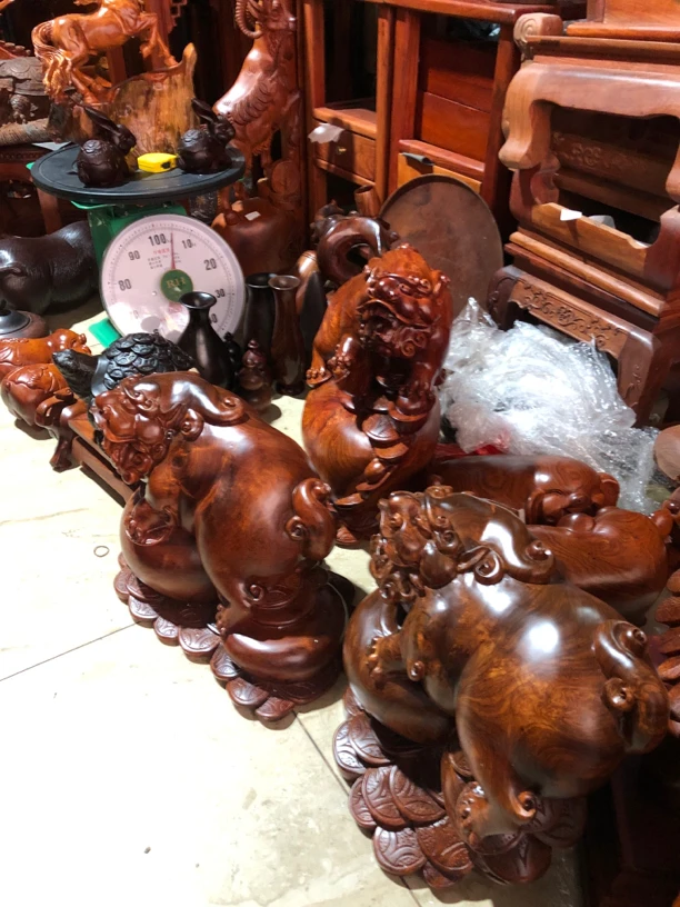 红木:缅甸花梨工艺品
