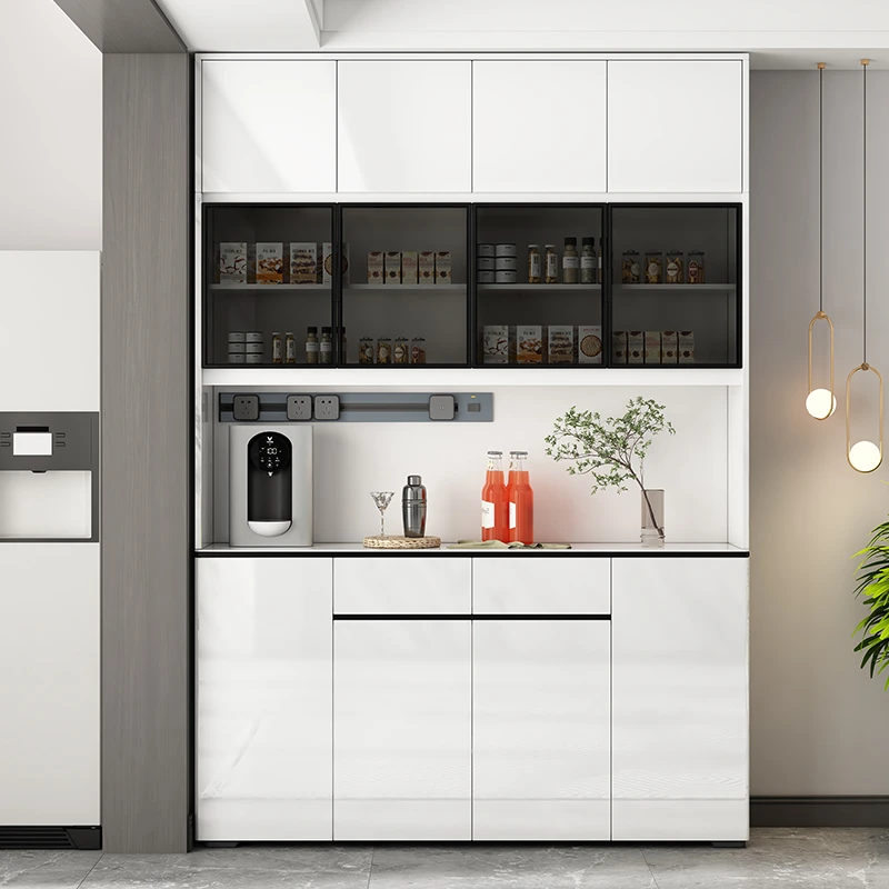 现代轻奢大容量餐边柜轻奢家用白色餐厅客厅隔断玄关置物