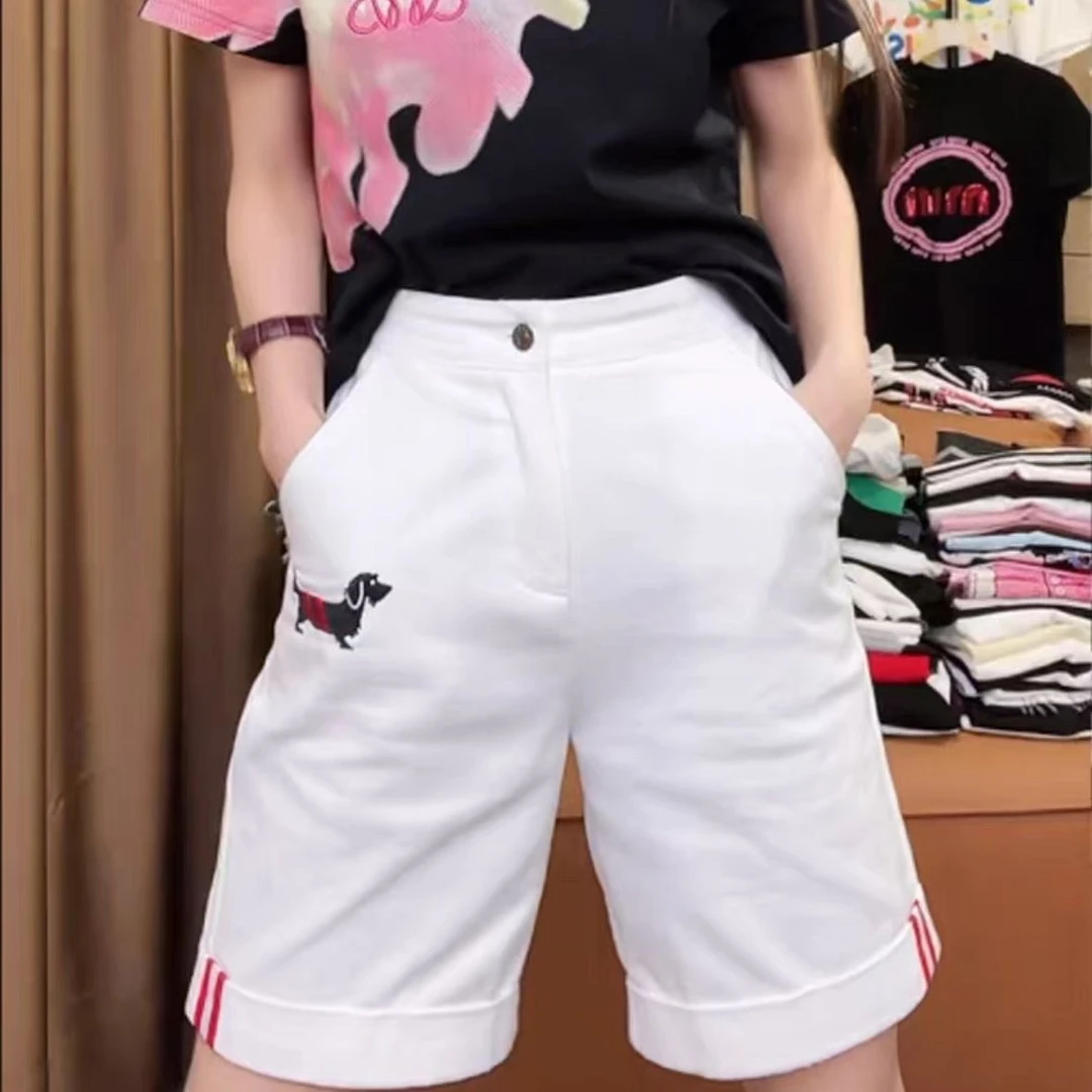 2024夏季新款设计感短裤女夏高腰显瘦宽松百搭a字阔腿休闲五分裤